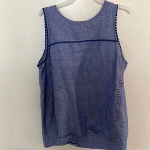 I crew blue blouse